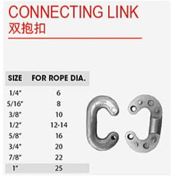 ASME B30.9 Sertifikalı Galvanizli Alaşımlı Çelik Bağlantı Bağlantısı