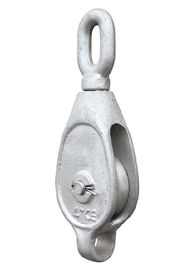 Chrome Painting Single / Double / Triple Snatch Block Pulley With Hook Manual