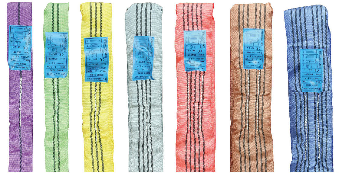 High Strength Round Sling with Different Color Indicate various capacity