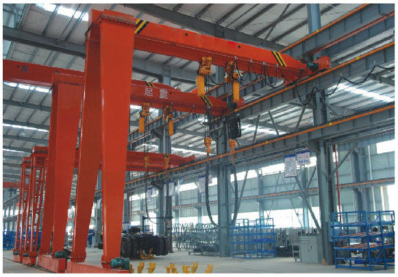 Electric Cable Hoist / Electric Chain Hoist With Trolley 0.5 Ton - 10 Ton , Single Speed